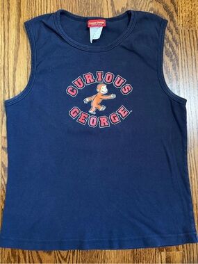 Curious George Adventures Vintage Black Tank Size Large